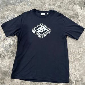 Burberry t shirt, size XS, navy blue color